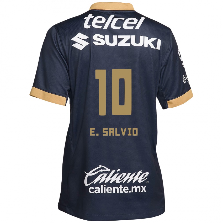 Dětské Eduardo Salvio #10 Obsidián Zlato Bílá Daleko Hráčské Dresy 2024/25 Dres