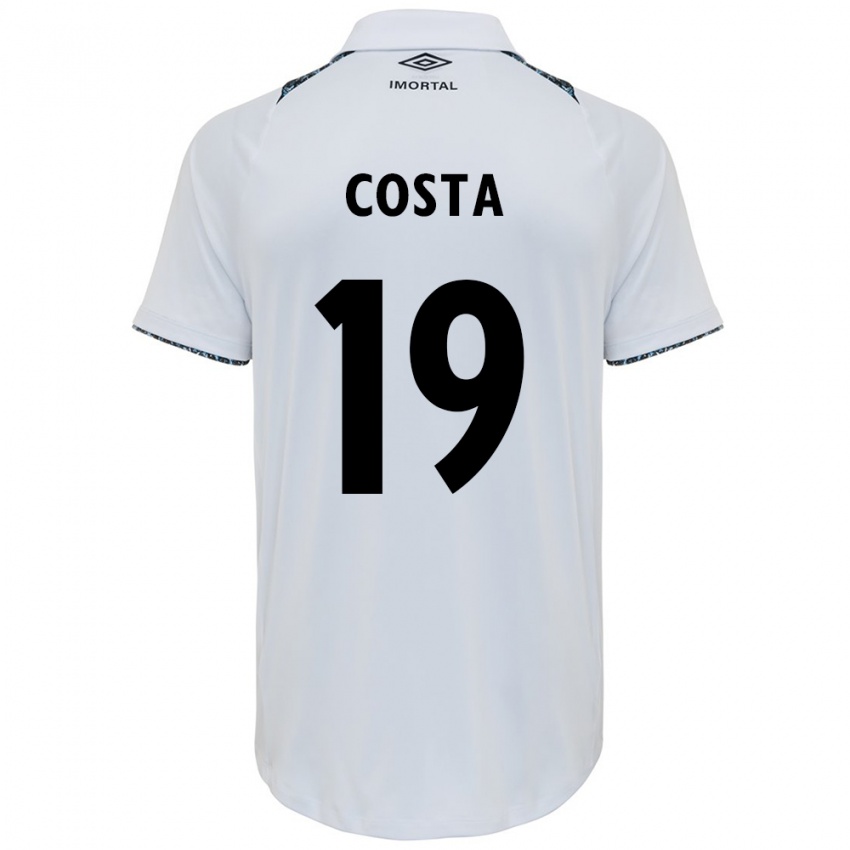 Dětské Diego Costa #19 Bílá Modrá Daleko Hráčské Dresy 2024/25 Dres