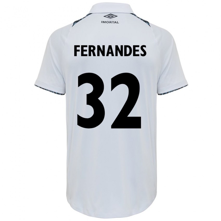 Dětské Nathan Fernandes #32 Bílá Modrá Daleko Hráčské Dresy 2024/25 Dres