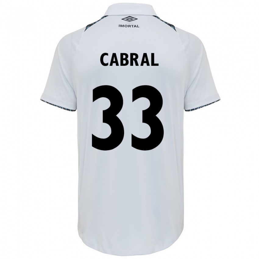 Dětské Rafael Cabral #33 Bílá Modrá Daleko Hráčské Dresy 2024/25 Dres