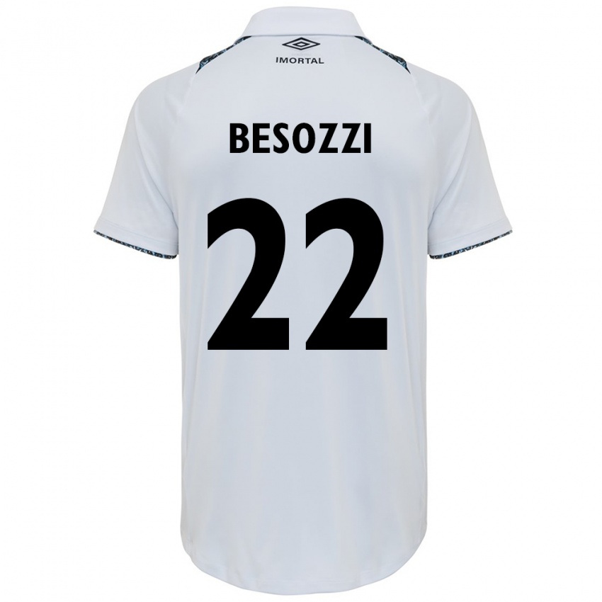 Dětské Lucas Besozzi #22 Bílá Modrá Daleko Hráčské Dresy 2024/25 Dres