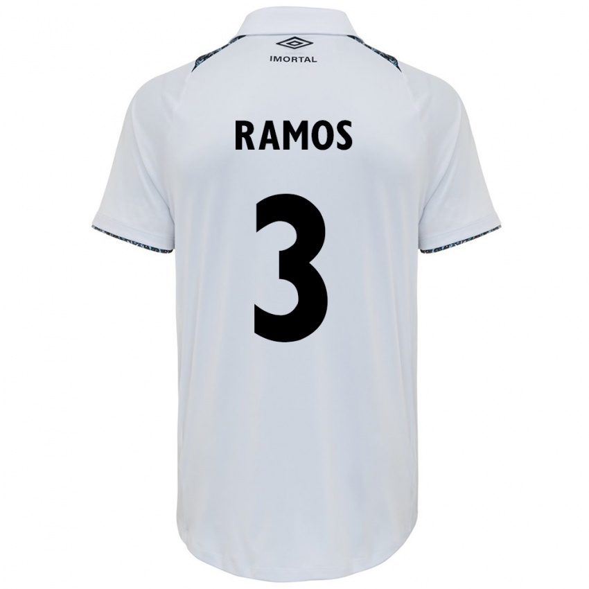 Dětské João Ramos #3 Bílá Modrá Daleko Hráčské Dresy 2024/25 Dres