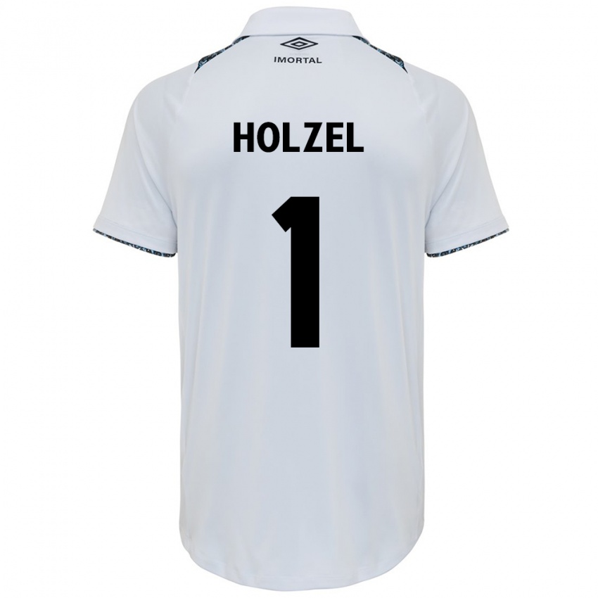 Dětské Vivi Holzel #1 Bílá Modrá Daleko Hráčské Dresy 2024/25 Dres