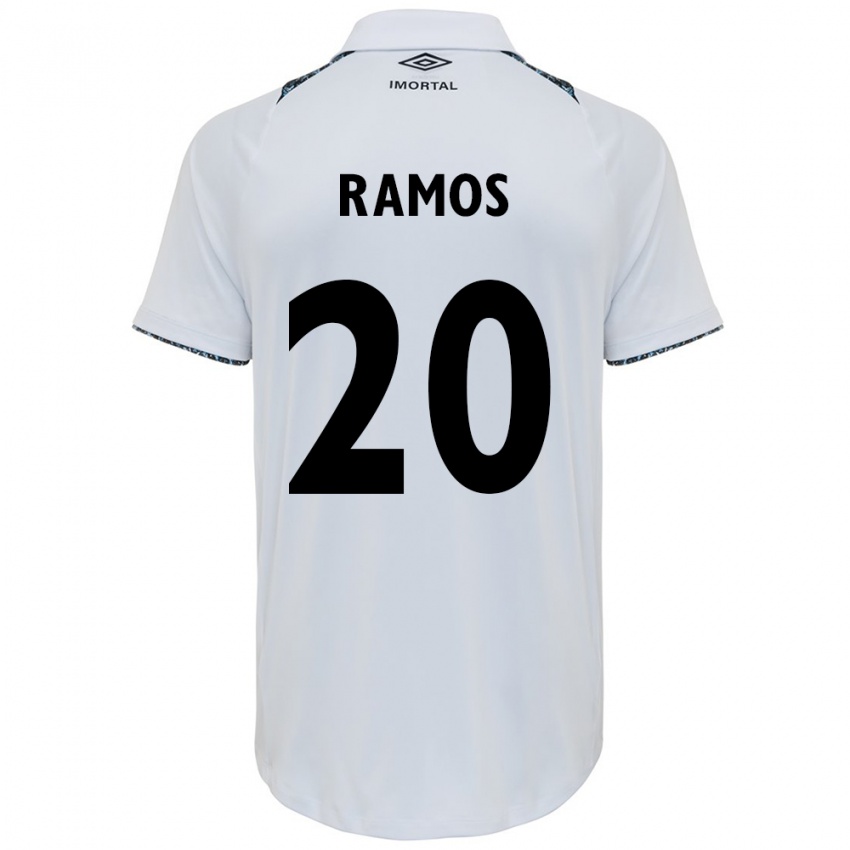 Dětské Mónica Ramos #20 Bílá Modrá Daleko Hráčské Dresy 2024/25 Dres