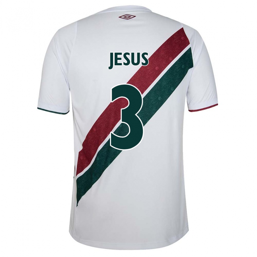 Dětské Alexandre Jesus #3 Bílá Zelená Kaštanová Daleko Hráčské Dresy 2024/25 Dres