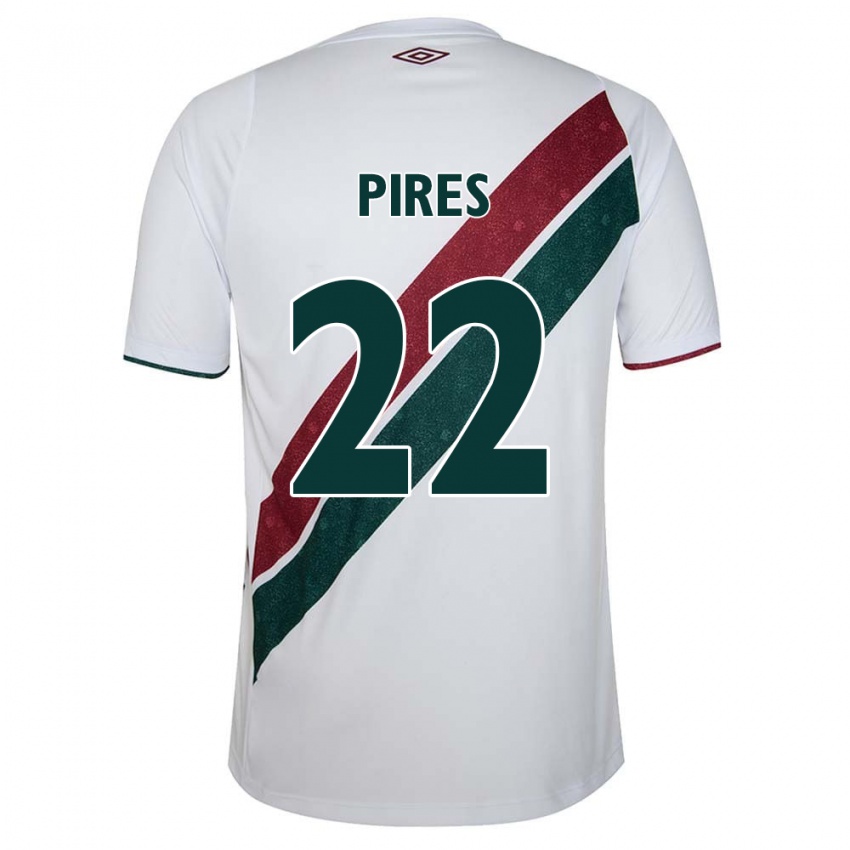 Dětské Gabriel Pires #22 Bílá Zelená Kaštanová Daleko Hráčské Dresy 2024/25 Dres