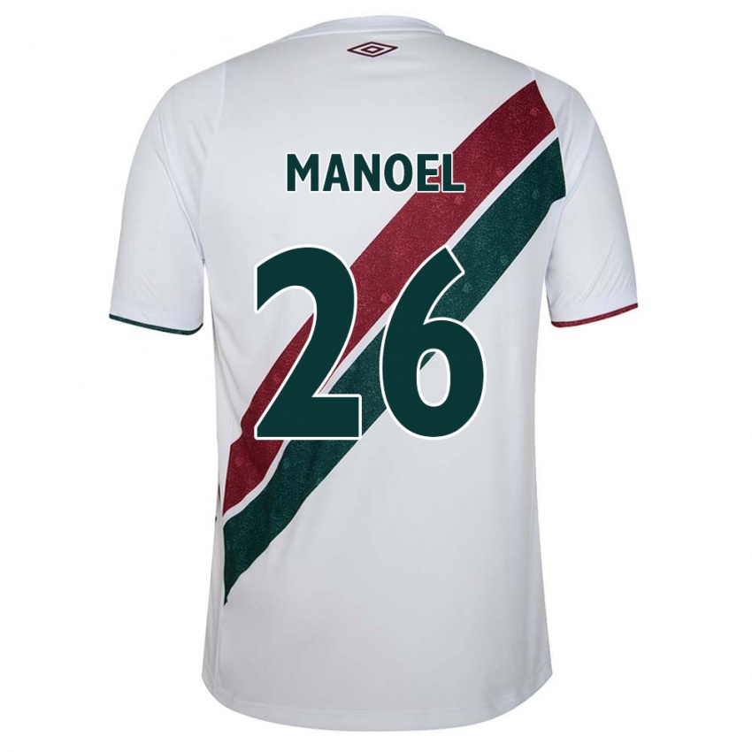 Dětské Manoel #26 Bílá Zelená Kaštanová Daleko Hráčské Dresy 2024/25 Dres