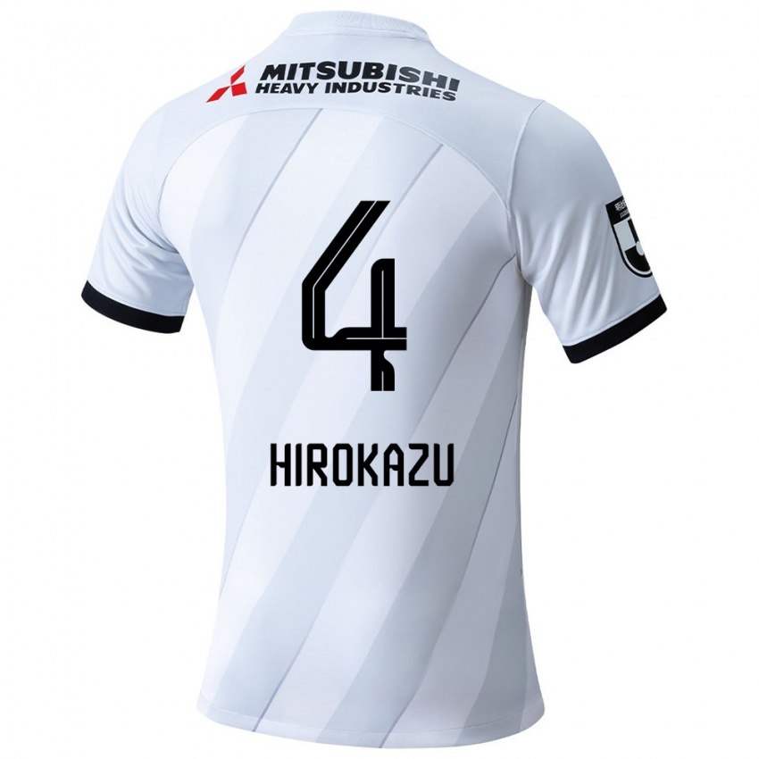 Dětské Hirokazu Ishihara #4 Bílá Šedá Daleko Hráčské Dresy 2024/25 Dres