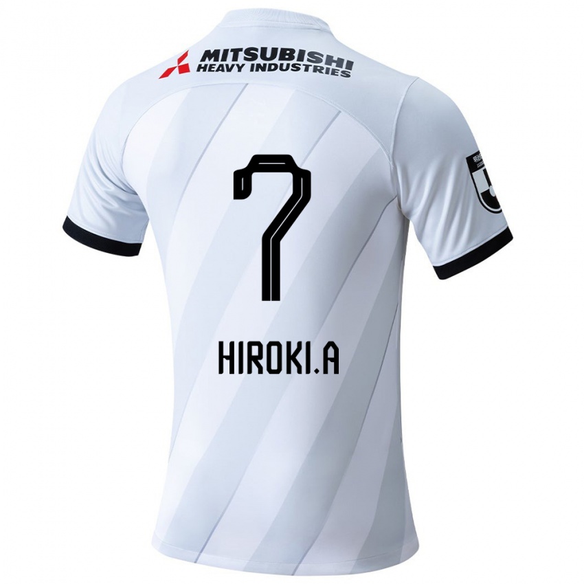 Dětské Hiroki Abe #7 Bílá Šedá Daleko Hráčské Dresy 2024/25 Dres