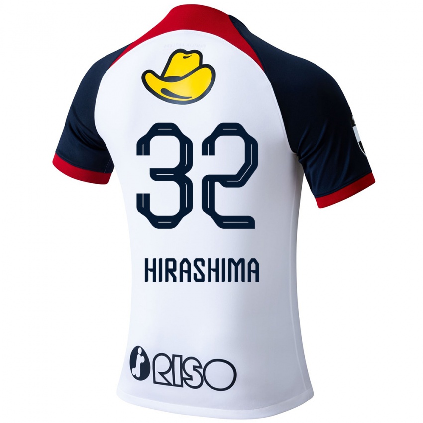 Dětské Daigo Hirashima #32 Bílá Modrá Červená Daleko Hráčské Dresy 2024/25 Dres