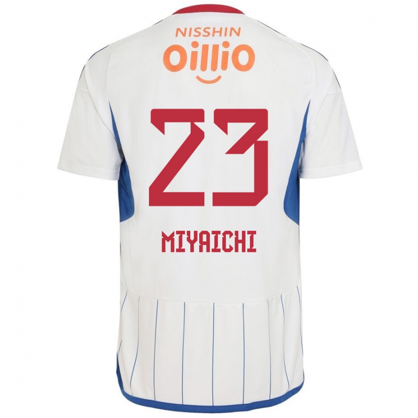 Dětské Ryo Miyaichi #23 Bílá Modrá Červená Daleko Hráčské Dresy 2024/25 Dres