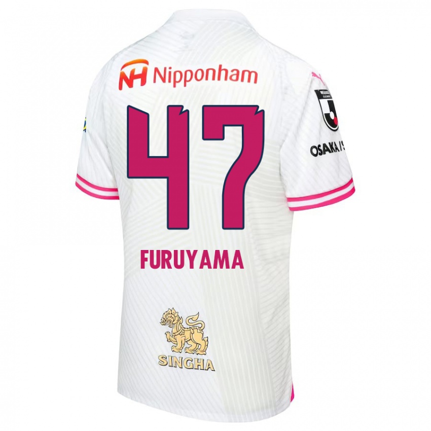 Dětské Kengo Furuyama #47 Bílá Růžová Daleko Hráčské Dresy 2024/25 Dres