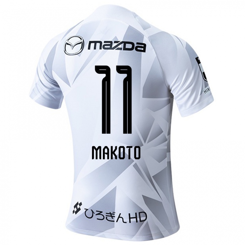 Dětské Makoto Mitsuta #11 Bílá Šedá Černá Daleko Hráčské Dresy 2024/25 Dres