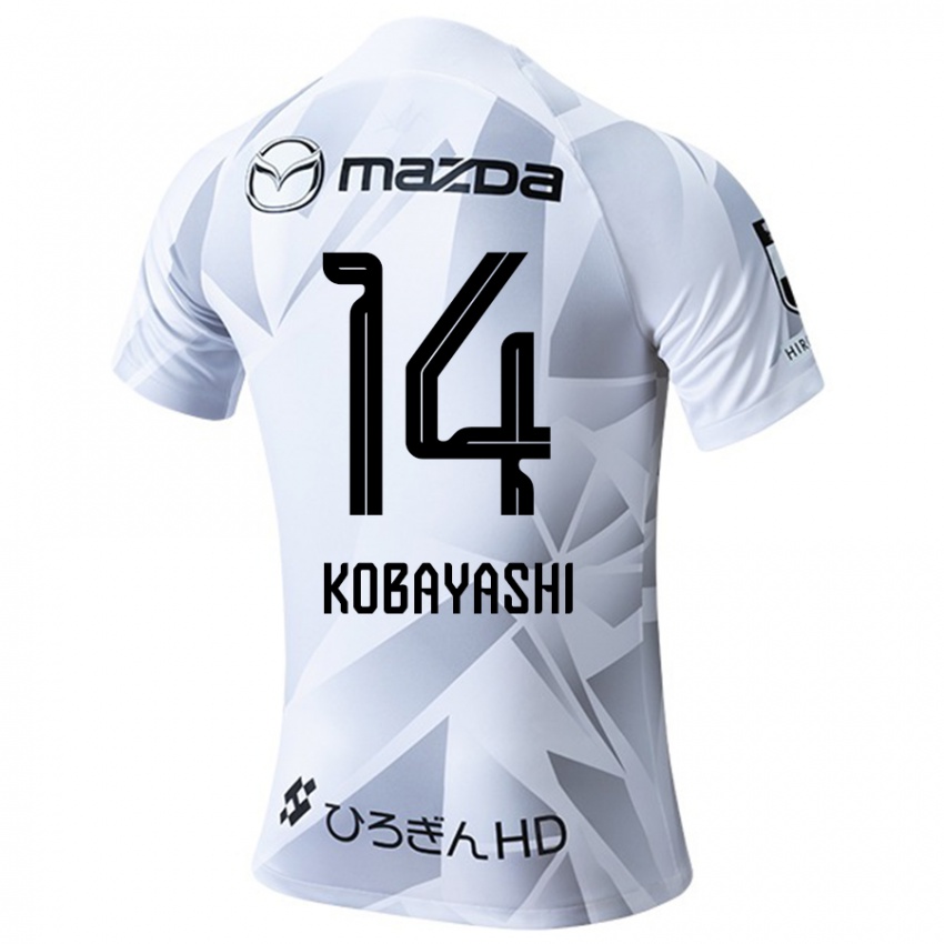 Dětské Shimon Kobayashi #14 Bílá Šedá Černá Daleko Hráčské Dresy 2024/25 Dres