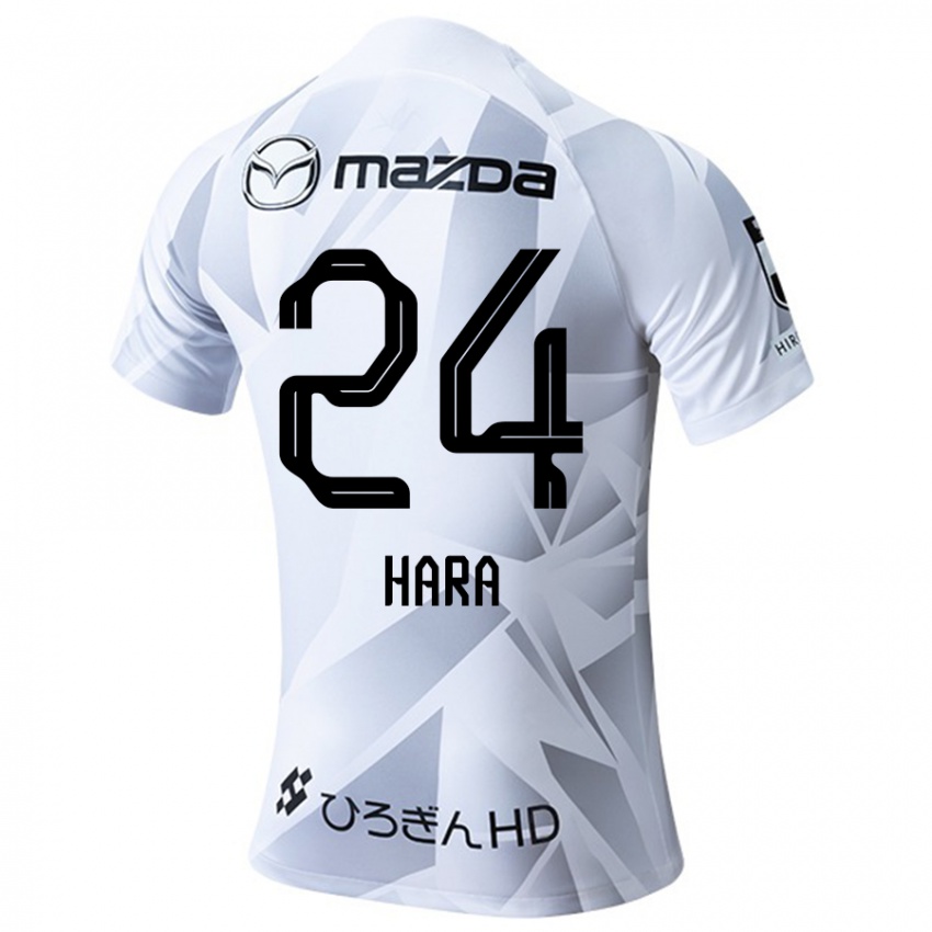 Dětské Minato Hara #24 Bílá Šedá Černá Daleko Hráčské Dresy 2024/25 Dres