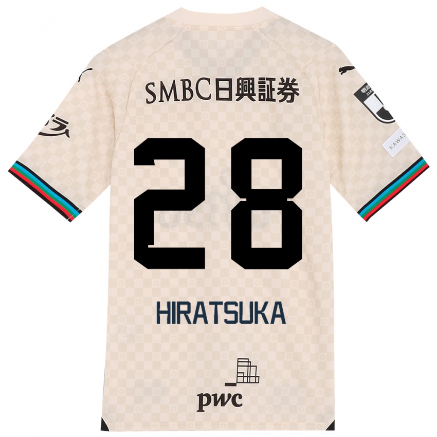 Dětské Hayato Hiratsuka #28 Bílá Šedá Daleko Hráčské Dresy 2024/25 Dres