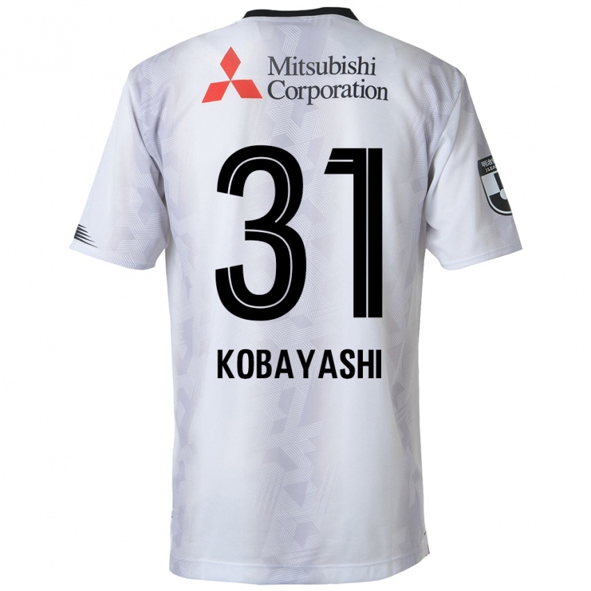 Dětské Masataka Kobayashi #31 Bílý Černý Daleko Hráčské Dresy 2024/25 Dres