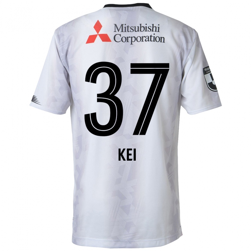 Dětské Kei Koizumi #37 Bílý Černý Daleko Hráčské Dresy 2024/25 Dres