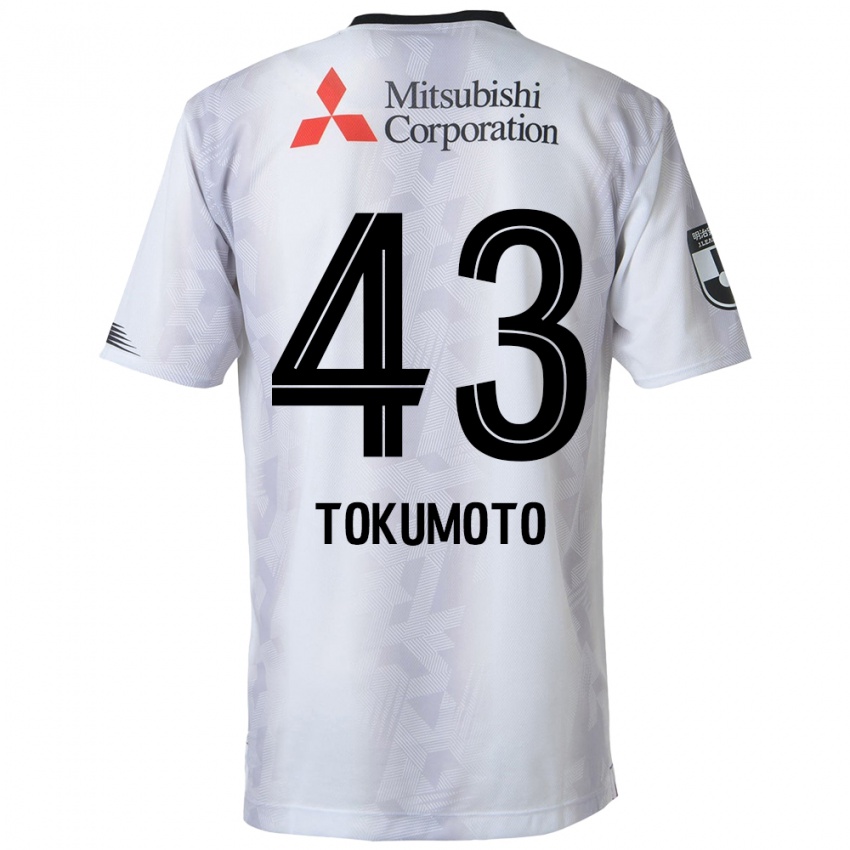 Dětské Shuhei Tokumoto #43 Bílý Černý Daleko Hráčské Dresy 2024/25 Dres