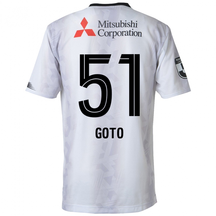 Dětské Wataru Goto #51 Bílý Černý Daleko Hráčské Dresy 2024/25 Dres