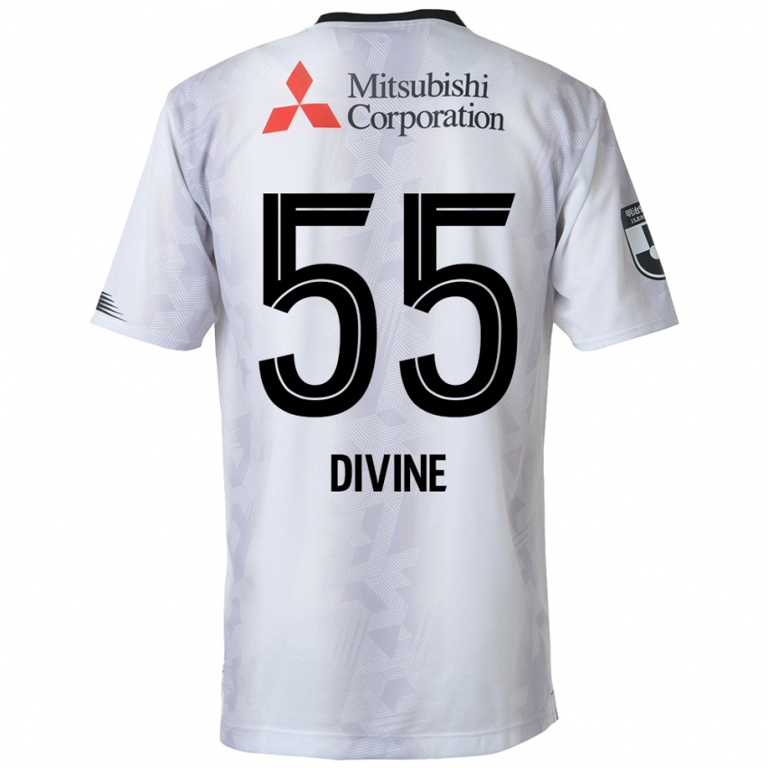 Dětské Divine Chinedu Otani #55 Bílý Černý Daleko Hráčské Dresy 2024/25 Dres