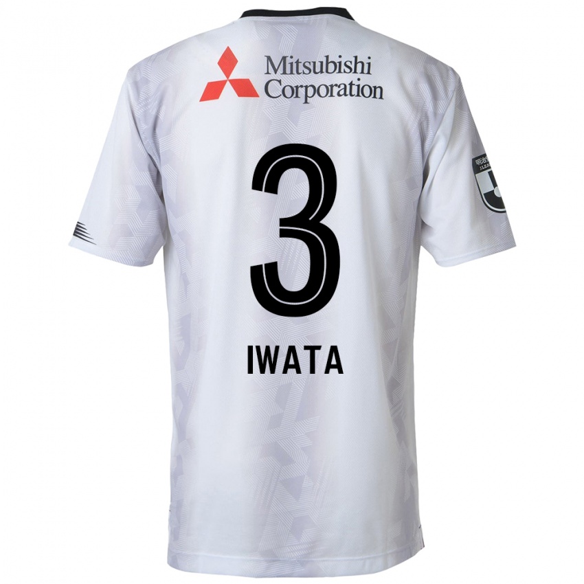 Dětské Yuki Iwata #3 Bílý Černý Daleko Hráčské Dresy 2024/25 Dres