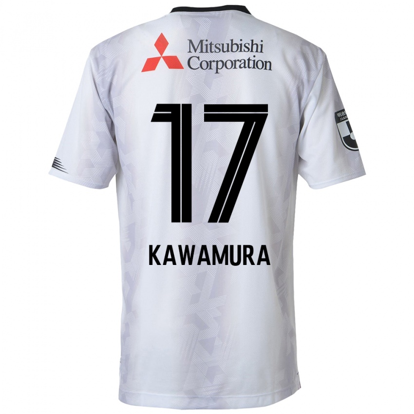 Dětské Riku Kawamura #17 Bílý Černý Daleko Hráčské Dresy 2024/25 Dres