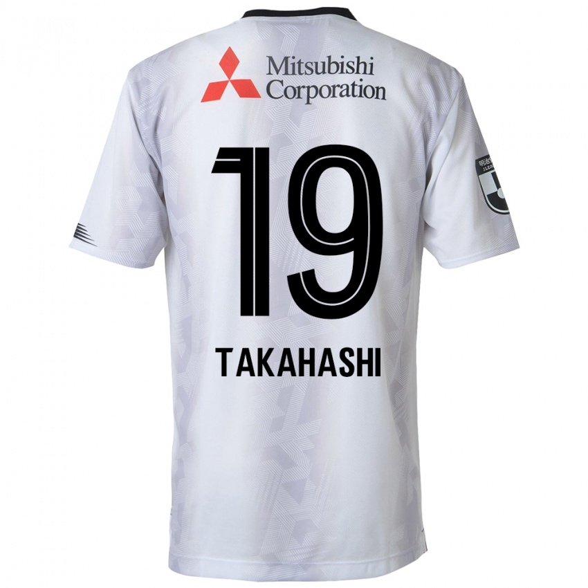 Dětské Yuya Takahashi #19 Bílý Černý Daleko Hráčské Dresy 2024/25 Dres