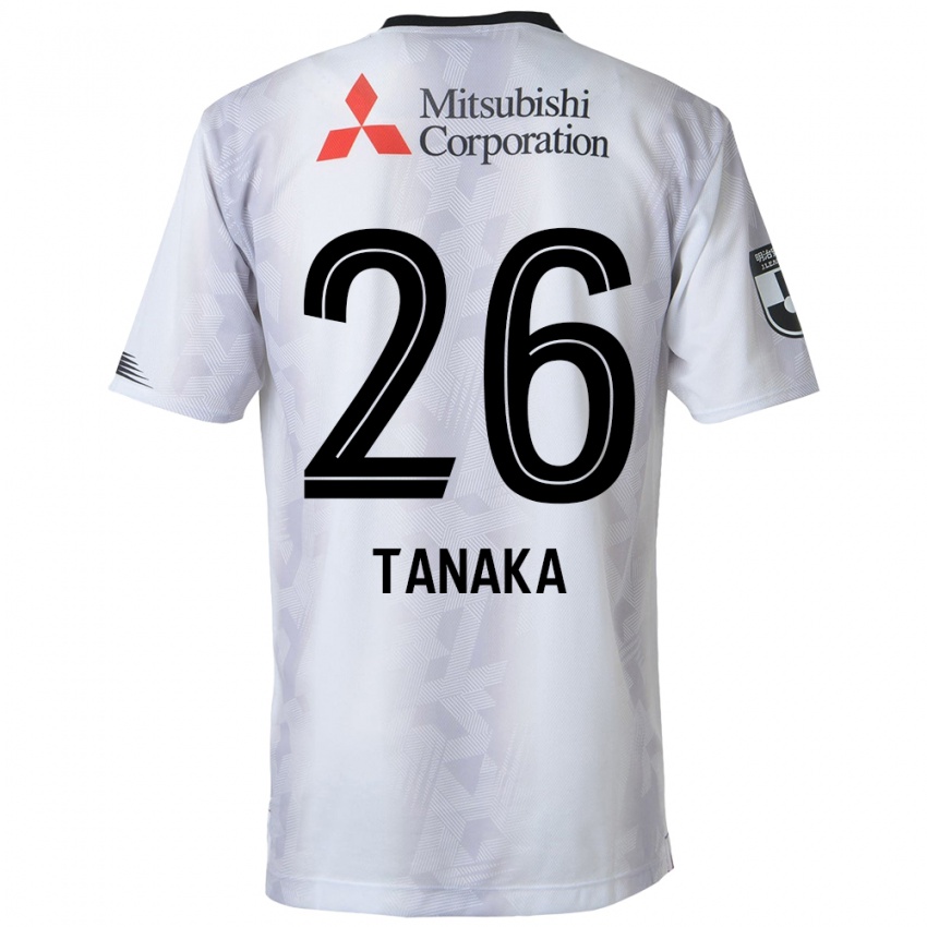 Dětské Haruto Tanaka #26 Bílý Černý Daleko Hráčské Dresy 2024/25 Dres