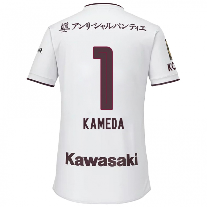 Dětské Taiga Kameda #1 Bílá Červená Daleko Hráčské Dresy 2024/25 Dres