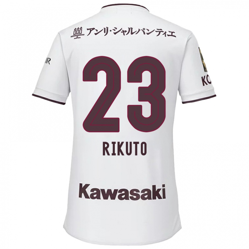 Dětské Rikuto Hirose #23 Bílá Červená Daleko Hráčské Dresy 2024/25 Dres