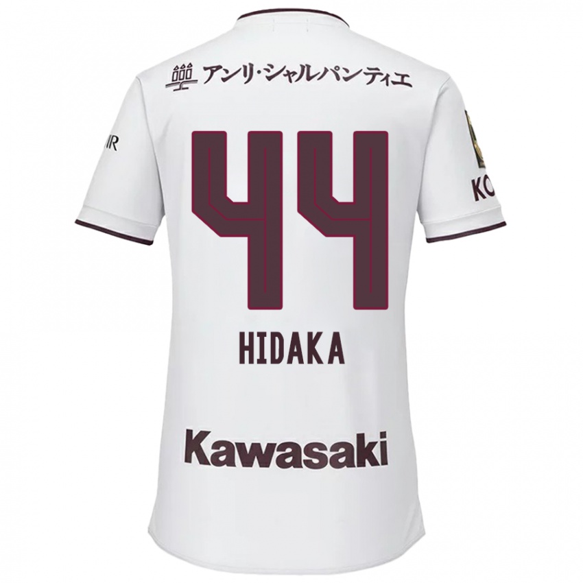 Dětské Mitsuki Hidaka #44 Bílá Červená Daleko Hráčské Dresy 2024/25 Dres