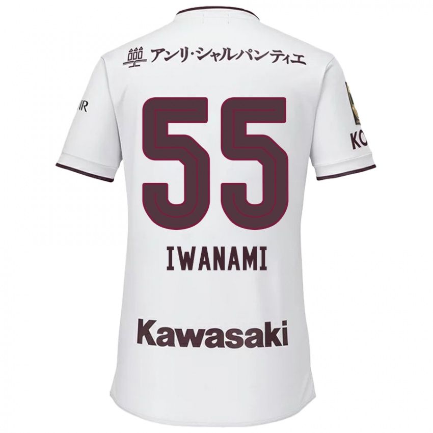 Dětské Takuya Iwanami #55 Bílá Červená Daleko Hráčské Dresy 2024/25 Dres