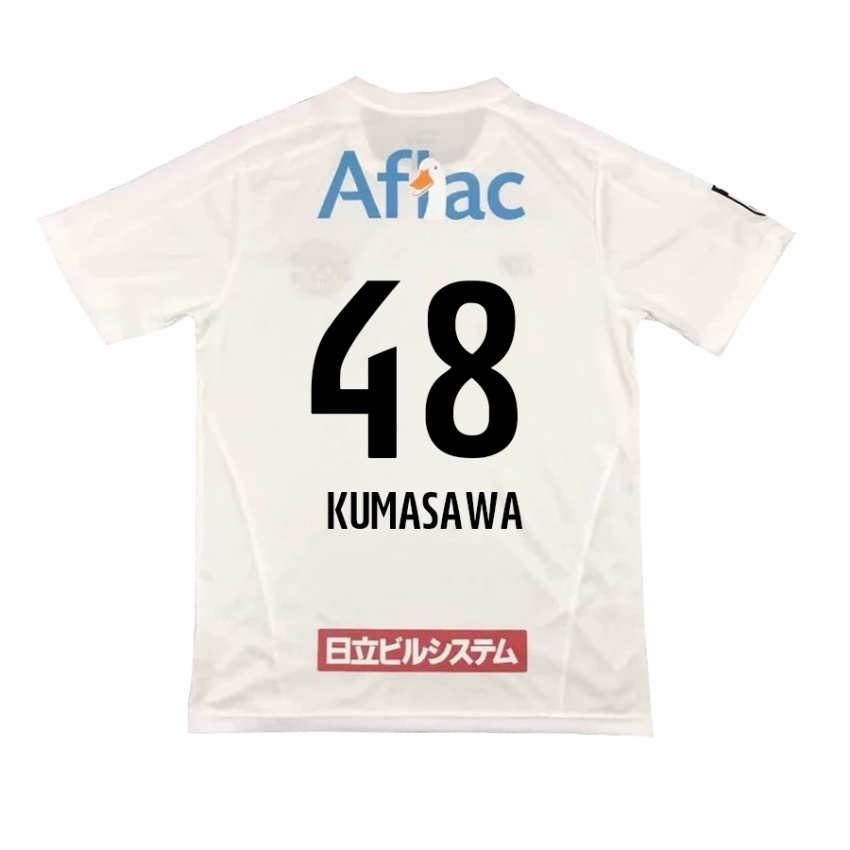 Dětské Kazuki Kumasawa #48 Bílý Černý Daleko Hráčské Dresy 2024/25 Dres