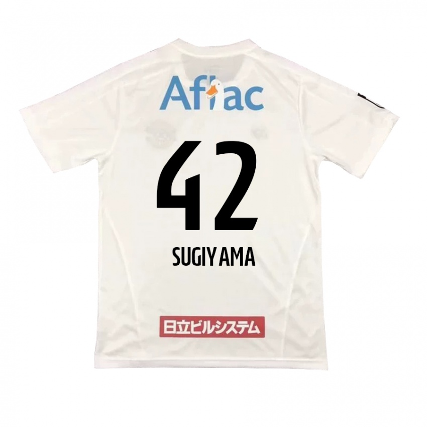 Dětské Shunnosuke Sugiyama #42 Bílý Černý Daleko Hráčské Dresy 2024/25 Dres