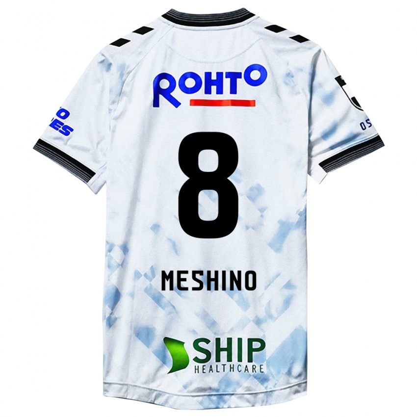 Dětské Ryotaro Meshino #8 Bílý Černý Daleko Hráčské Dresy 2024/25 Dres