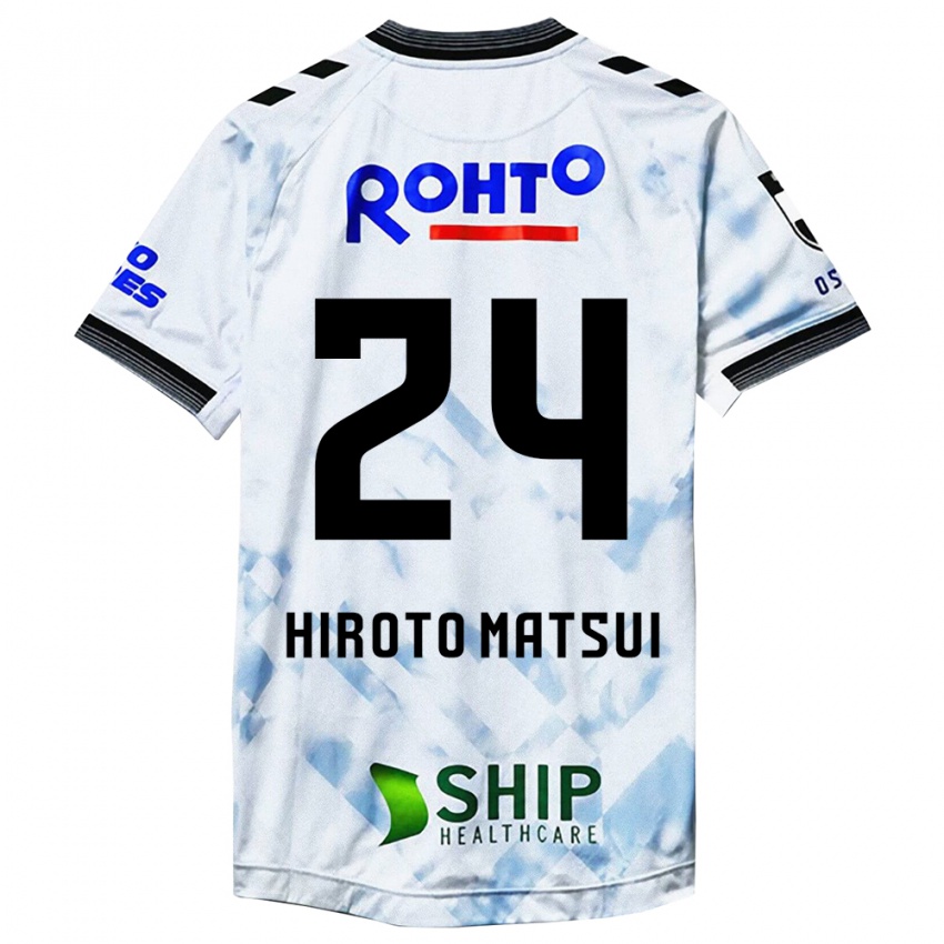 Dětské Elijah Hiroto Matsui #24 Bílý Černý Daleko Hráčské Dresy 2024/25 Dres