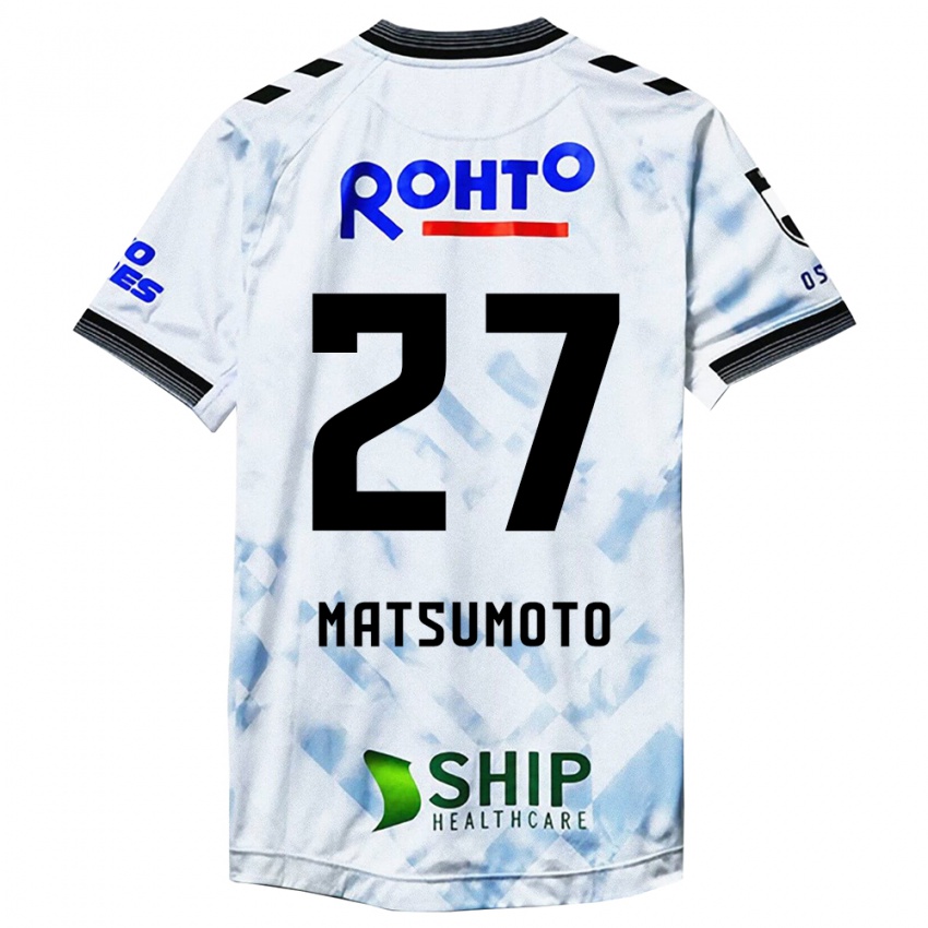 Dětské Kensaku Matsumoto #27 Bílý Černý Daleko Hráčské Dresy 2024/25 Dres