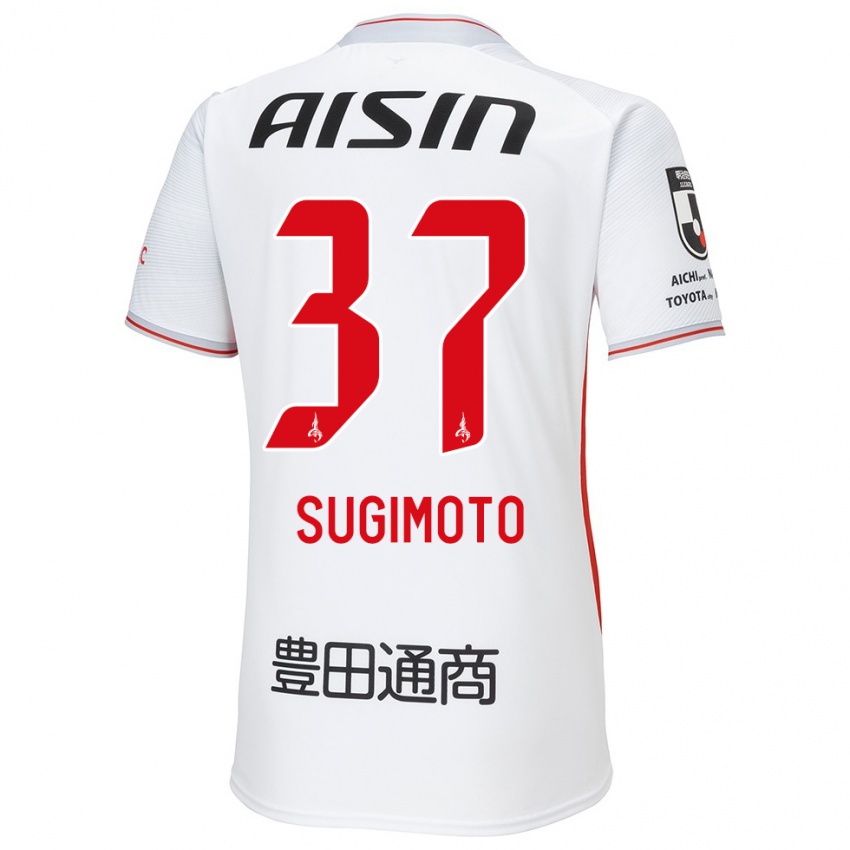 Dětské Daichi Sugimoto #37 Bílá Žlutá Červená Daleko Hráčské Dresy 2024/25 Dres