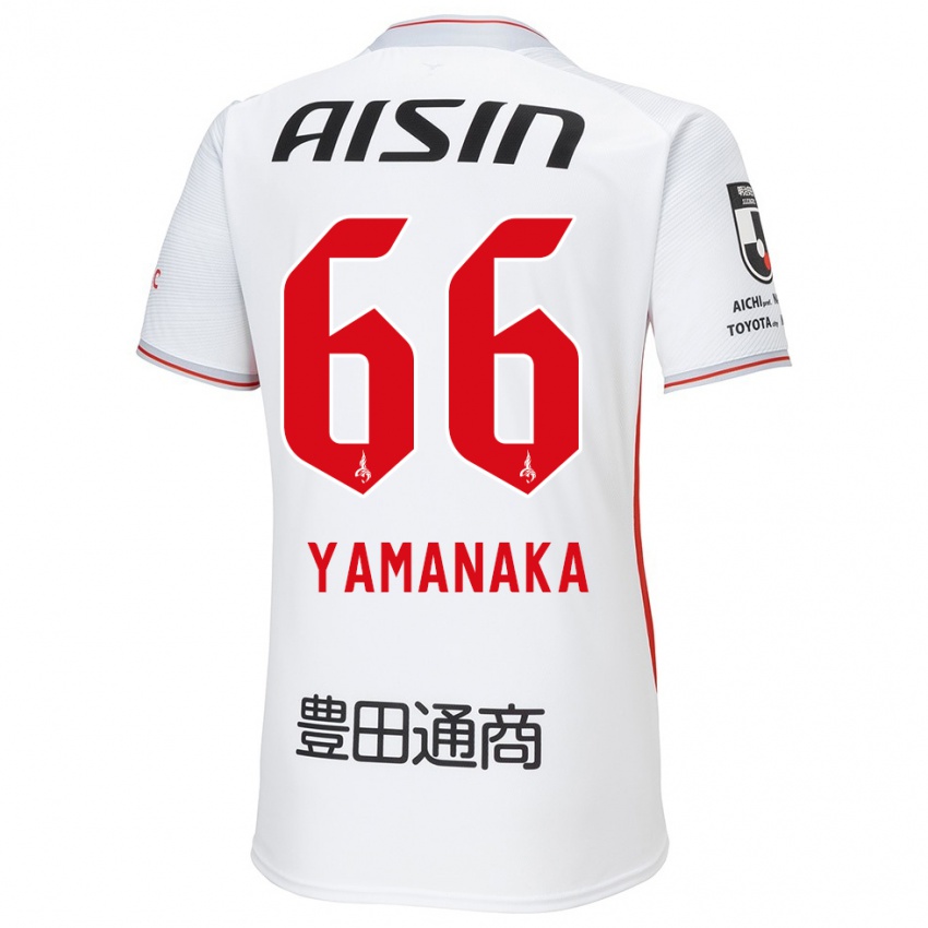 Dětské Ryosuke Yamanaka #66 Bílá Žlutá Červená Daleko Hráčské Dresy 2024/25 Dres