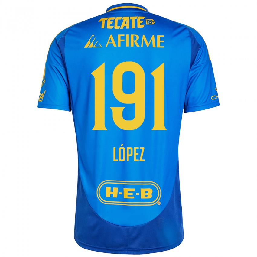 Dětské Adrián López #191 Modrá Žlutá Daleko Hráčské Dresy 2024/25 Dres