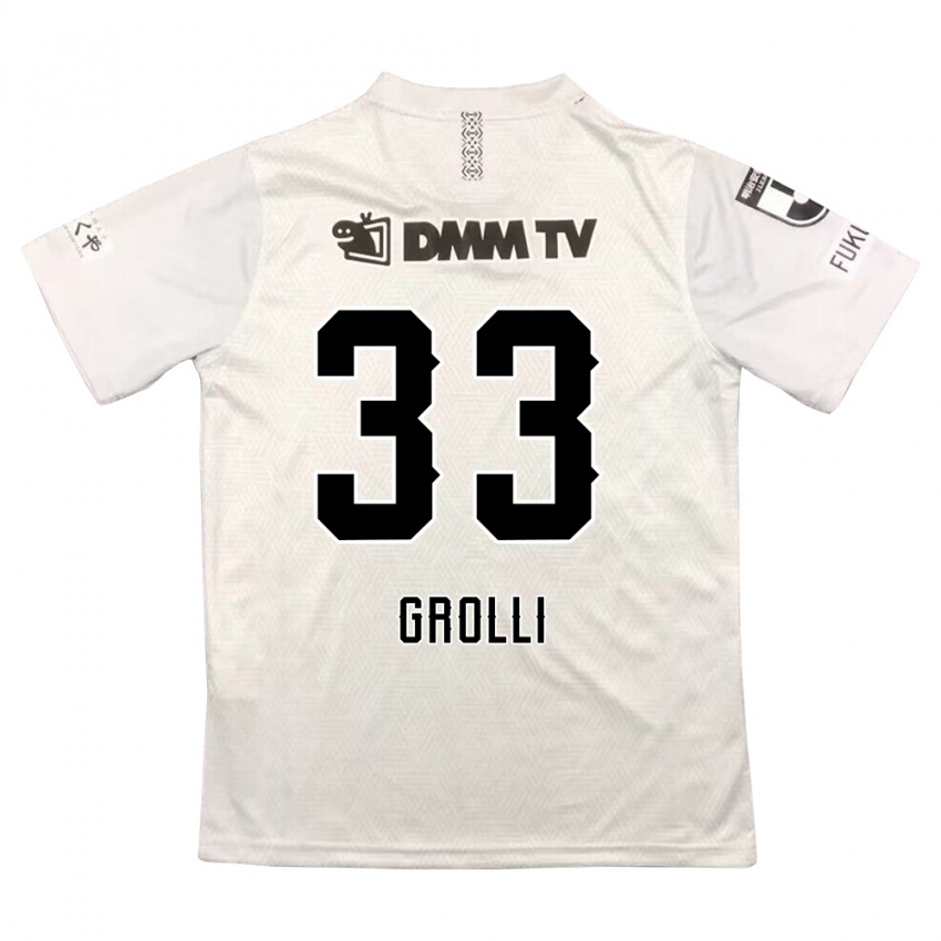 Dětské Douglas Grolli #33 Šedočerná Daleko Hráčské Dresy 2024/25 Dres