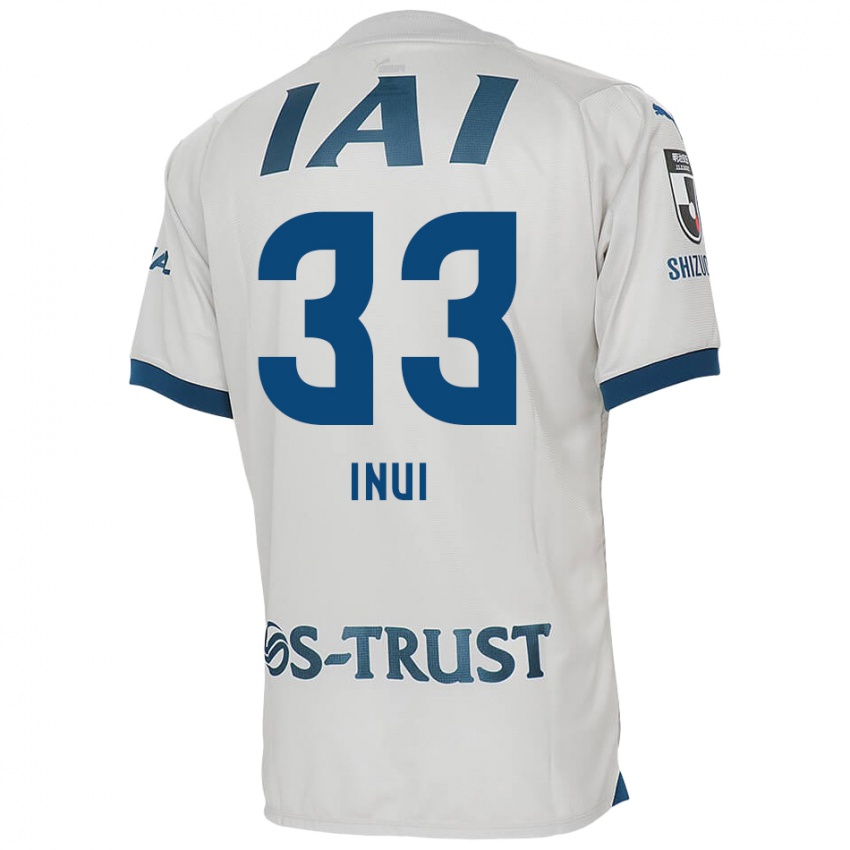 Dětské Takashi Inui #33 Bílá Modrá Daleko Hráčské Dresy 2024/25 Dres