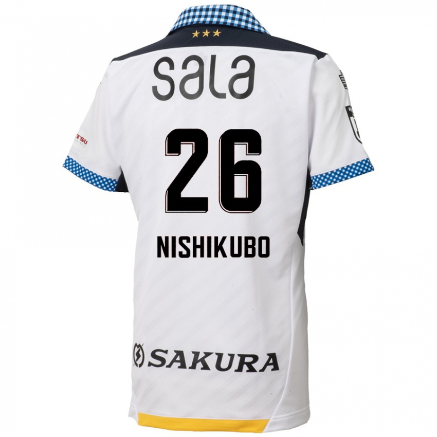 Dětské Shunsuke Nishikubo #26 Bílý Černý Daleko Hráčské Dresy 2024/25 Dres