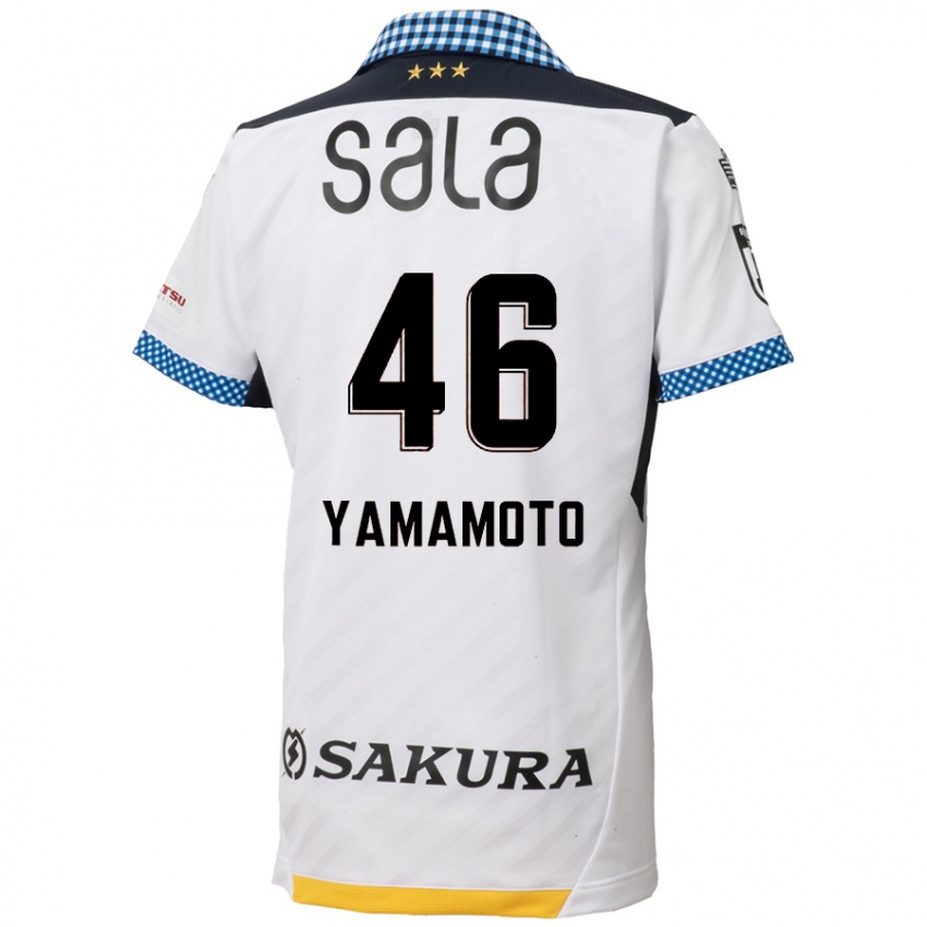 Dětské Shota Yamamoto #46 Bílý Černý Daleko Hráčské Dresy 2024/25 Dres