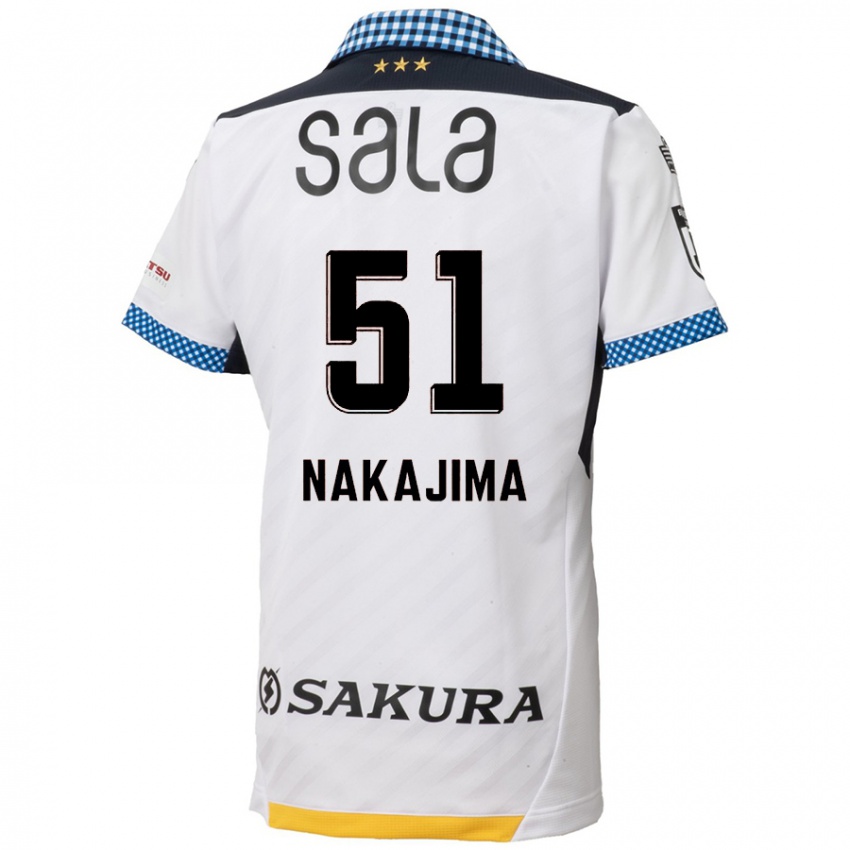 Dětské Keitaro Nakajima #51 Bílý Černý Daleko Hráčské Dresy 2024/25 Dres