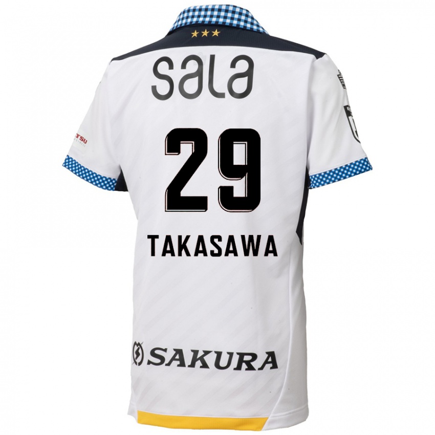 Dětské Kaito Takasawa #29 Bílý Černý Daleko Hráčské Dresy 2024/25 Dres