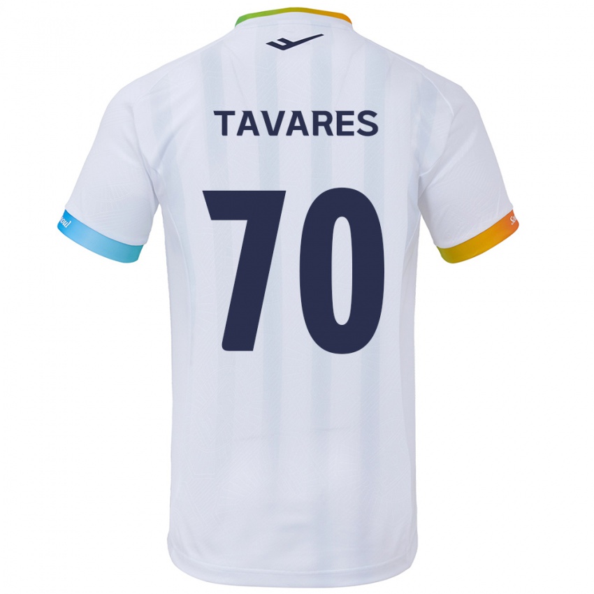 Dětské Ronaldo Tavares #70 Bílá Modrá Daleko Hráčské Dresy 2024/25 Dres