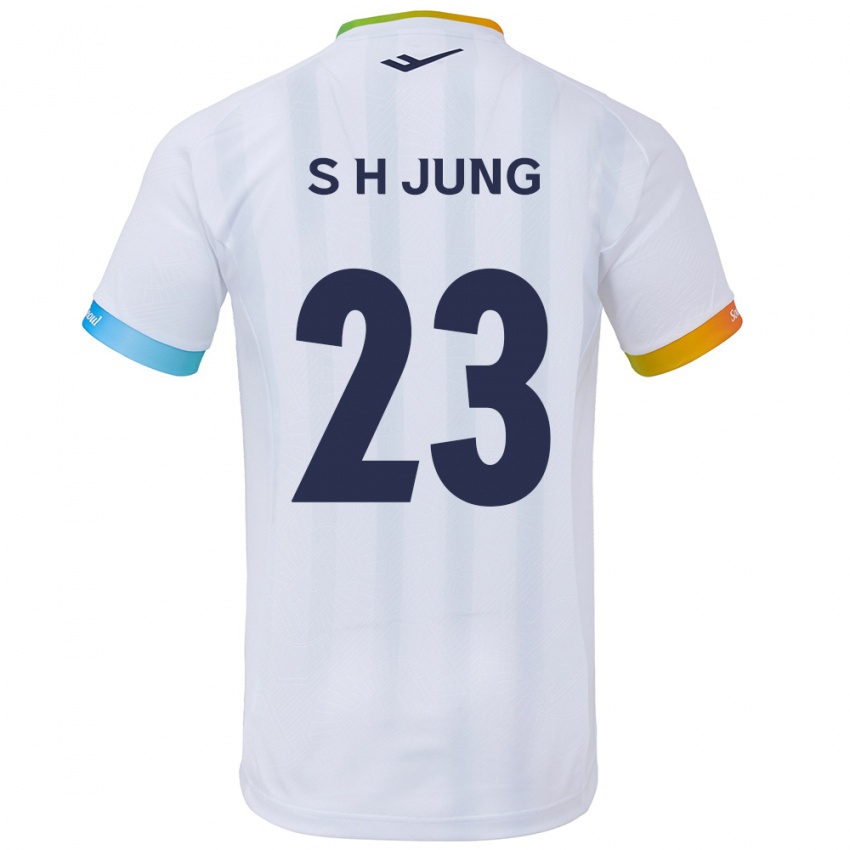 Dětské Hyeon-Soo Jung #23 Bílá Modrá Daleko Hráčské Dresy 2024/25 Dres