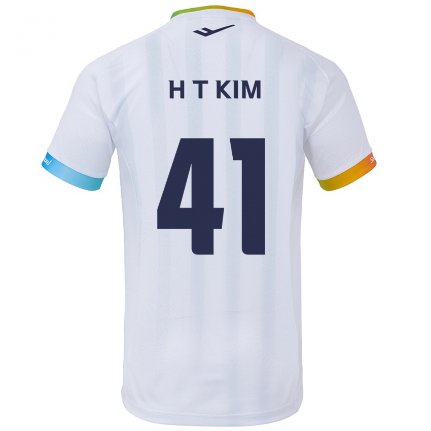 Dětské Tae-Ho Kim #41 Bílá Modrá Daleko Hráčské Dresy 2024/25 Dres